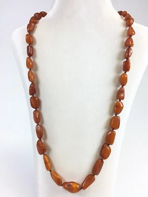 Antike Bernsteinkette Amber Butterscotch Necklace 30 gr. AVS14154 AD4 - Bild 1 von 3