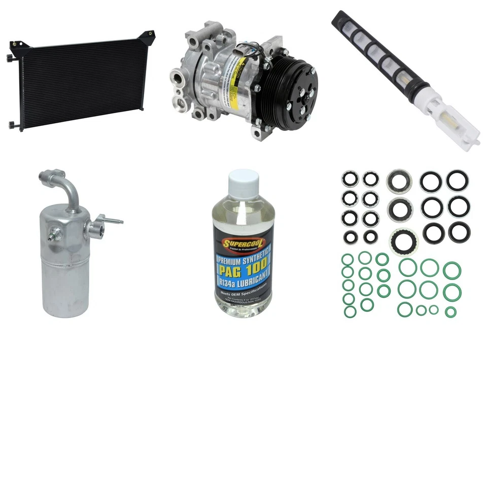 Kit de compresor de aire acondicionado para GMC Sierra 1500 1999-2001 4,3 L V6 UAC 2000 Foto 1 de 1