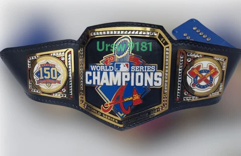 New Ursw Atlanta Braves Baseball Braves World Series Championship Belt 2021 Cover