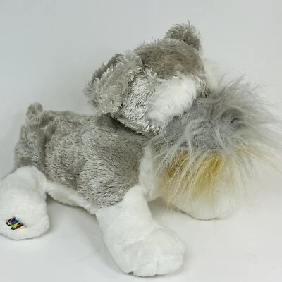 Ganz Webkinz Schnauzer Puppy Dog Plush Stuffed Animal 8” Gray And White No Code - Image 1 of 4