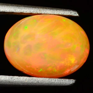 2.47Ct IF Oval 10 x 8 mm Rainbow Multi Flashy Harlequin Pattern Solid Welo Opal - Bild 1 von 4