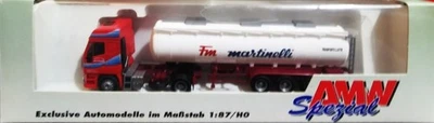 AWM 70741 Camion cisterna autoarticolato 5 assi IVECO " Fm martinelli" - H0 - Immagine 1 di 4