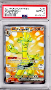 Pokémon Par En Gholdengo ex 2023 ultra raro #231 PSA gema como nuevo 10 - Imagen 1 de 2