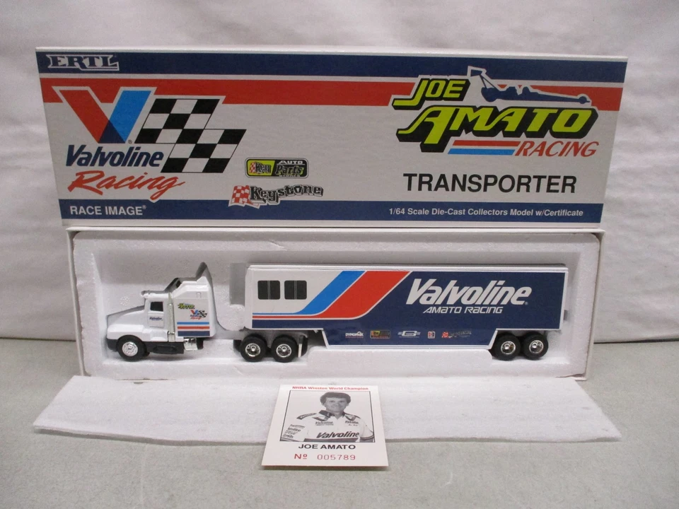 Ertl Joe Amato Valvoline Transporter 1/64 - Image 1 of 2