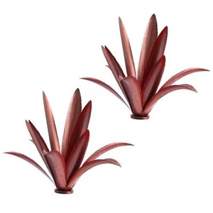 Metal Agave Plants Outdoor Red(2pcs) - Picture 1 of 8