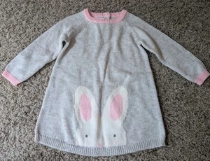 Gymboree 6-12 Gray Bunny Sweater Dress Hoot & Hop 2016 NWT - Picture 1 of 5