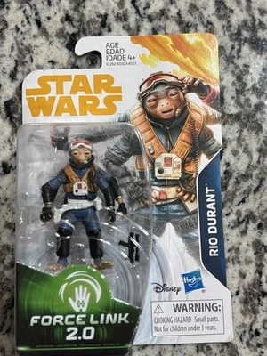 Figura de acción Star Wars Force Link 2.0 Solo Story Rio Durant caja imperfecta 2018 Foto 1 de 2