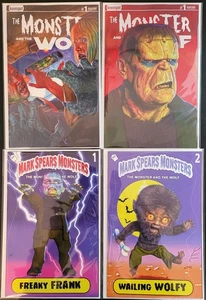 Mark Spears: Monster and the Wolf, Blind Bag #1, Lot E, 4 Stnd Cvrs, NM/Better  - Bild 1 von 5