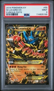 2014 POKEMON FURIOUS FIST M LUCARIO EX #55 PSA 9 MINT #114605198 - Picture 1 of 2