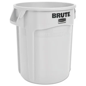Rubbermaid Commercial 2620WHI 20 gal. Vented Round Brute Container - White New - Picture 1 of 11