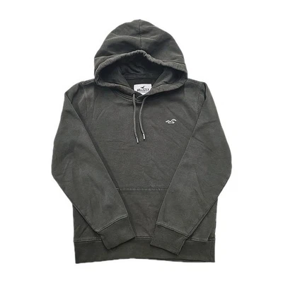 Sudadera con Capucha Hollister California Para Hombres Icono Talla Pequeña Verde Militar Logo Foto 1 de 4