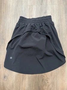 Falda de tiro alto Lululemon Hotty Hot *Larga negra para mujer talla 0 - Imagen 1 de 9