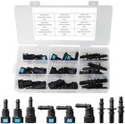 Fuel Line Quick Connect Kit 24Pcs,Assorted 5/16 3/8 Fuel Line Fittings Nylon Str