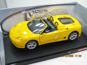 FERARRI 360 SPIDER CABRIO GELB NEU IN BOX 1:18. - Bild 1 von 6