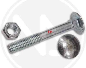 BULLONE TESTA TONDA TT CON DADO,VITE PZ 20 MM5X30 - Foto 1 di 1