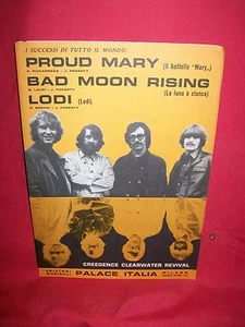 CREEDENCE CLEARWATER REVIVAL Proud Mary Lodi Bad Moon Rising 1969 Noten BEAT - Bild 1 von 1