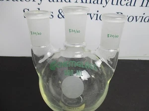 Frasco Chemglass 4 mástiles. Juntas verticales 24/40. 500 ml  - Imagen 1 de 4