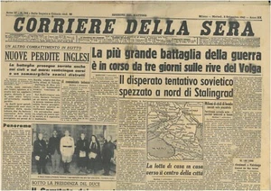 Corriere della sera 8 settembre 1942 Giornali di guerra bis - Picture 1 of 1