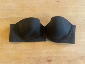 SOMA Pure Black 36DD Vanishing 360 Strapless Bra Smoothing Seamless Edges - Picture 1 of 2