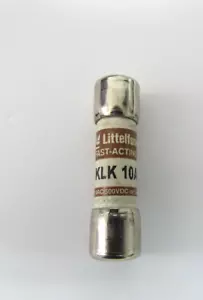 FUSIBLE LITTLEFUSE KLK 10A 600VAC 500VDC - Imagen 1 de 4