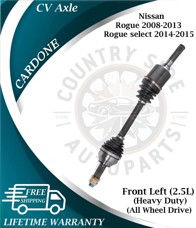Eje CV delantero izquierdo Cardone OEM para Nissan Rogue/Rogue Select HD 2008-2015 4X4 Foto 1 de 4