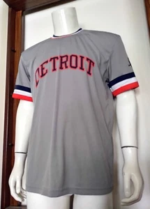 M Adult Men APC Detroit Tigers 1984 Champions MLB Promo Baseball Jersey Gray EUC - Bild 1 von 11