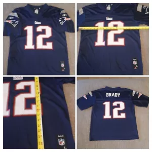 New England Patriots NFL Team Football Jersey Youth Size Large L 14-16 Blue - Picture 1 of 13