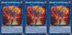 3x Decode Talker Heatsoul | RA01-EN048 | SCR | 1a Edizione | Near Mint - Foto 1 di 1
