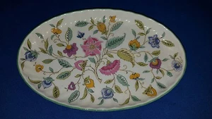 MINTON OVAL DISH 8.5"  FLORAL FLOWER PATTERN TRINKET DISH - Picture 1 of 2