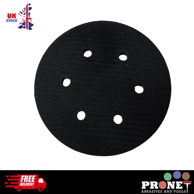 PRONET ABRASIVES 150mm 6" Soft Foam interface pad - 6 hole interface pad 10mm thick