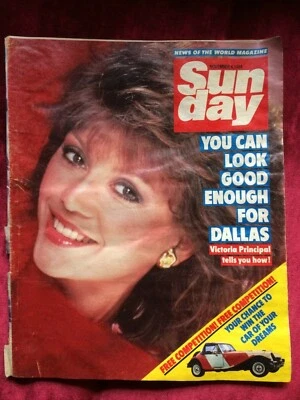 SUNDAY magazine 04/11/1984 VICTORIA PRINCIPAL Adam Ant Steve McQueen Niki Lauda - Image 1 of 2