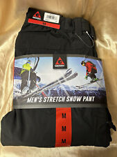 Gerry Men's Snow Pant 4-Way Stretch Water Resistant Fleece Lined Black MEDIUM