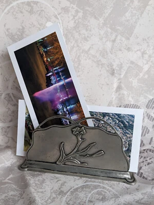 Porte lettres art nouveau en étain - Photo 1/4