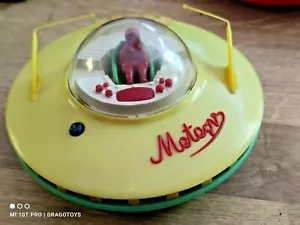 DISCO GIOCATTOLO SPAZIALE VINTAGE METEOR ANNI 70 A BATTERIA POLLAND PALARD WORKS - Foto 1 di 12