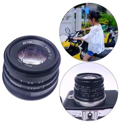 35mm f/1.6 APS-C Camera Lens for Olympus epm1 E-PL7 E-PL8 E-PL9 E-M1 E-M5 - Image 1 of 4