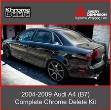 2004-2009 Audi A4 (B7) Chrome Delete Vinyl Overlay