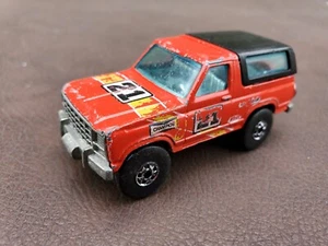 Hot Wheels 1982 Red Ford Bronco 21 with BLACK TOPPER (Rare variation) - Picture 1 of 5