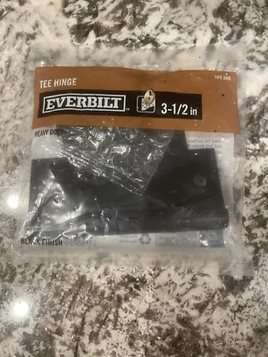 Everbilt Heavy Duty Tee Hinge Black Finish 3-1/2" 163286   - Image 1 of 2