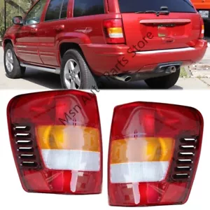 2Pcs Rear Tail Light Brake Stop Light For Jeep Grand Cherokee 2001 2002-2005 - Picture 1 of 6