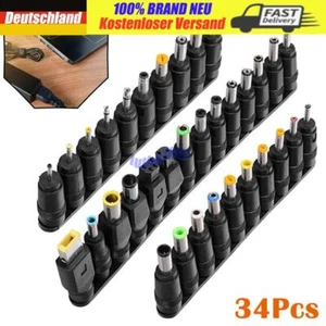 34Tlg AC DC Netzteil Adapter Stecker Ladegerät Adapter Laptop Notebook Universal - Bild 1 von 12