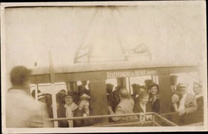 c.1915 LOURDES, Hautes Pyrénées, Cable Car Gondola with Passengers; Teleferique  - Picture 1 of 2