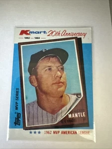 1982 Topps Kmart MVP Series - Mickey Mantle #1 - Picture 1 of 2
