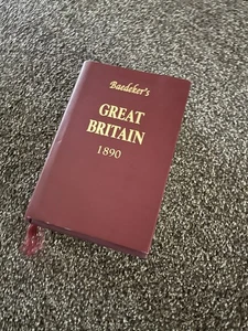 RARE BOOK BAEDEKER'S Guide TO GREAT BRITAIN 1890 OLD HOUSE REPRINT HB/DW - Picture 1 of 1