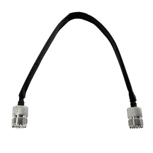 Window/Door Pass Through Flat RF Coaxial Cable UHF Female 12-Inch 50 Ohms - Afbeelding 1 van 11