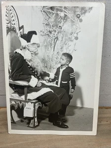 1953 Foto Pettirosso con Babbo Natale John Wanamaker Store 5*7 - Foto 1 di 6