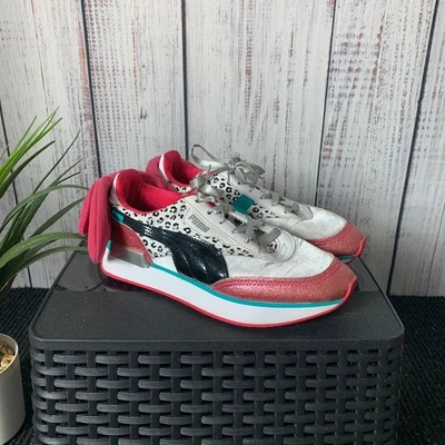 Puma LOL Suprise Girls Lace Up Grey Trainers Size UK 3.5 - Image 1 of 4