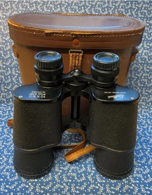 Dollond 10x50 Binoculars Fully Coated Optics Leather Case Vintage 4099 - Image 1 of 4