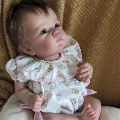 20 inch Lovely Baby Girl Lifelike Full Silicone Reborn Baby Doll Gifts Realistic