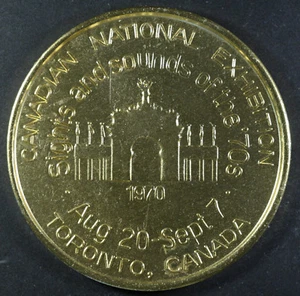 1970 Canadian National Exhibition Toronto, Canada Good Luck Medallion   A18 - Picture 1 of 2