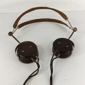 Auricolari speciali Airline prosciutto/radio rossastro-marrone bachelite vintage non testate - Foto 1 di 13